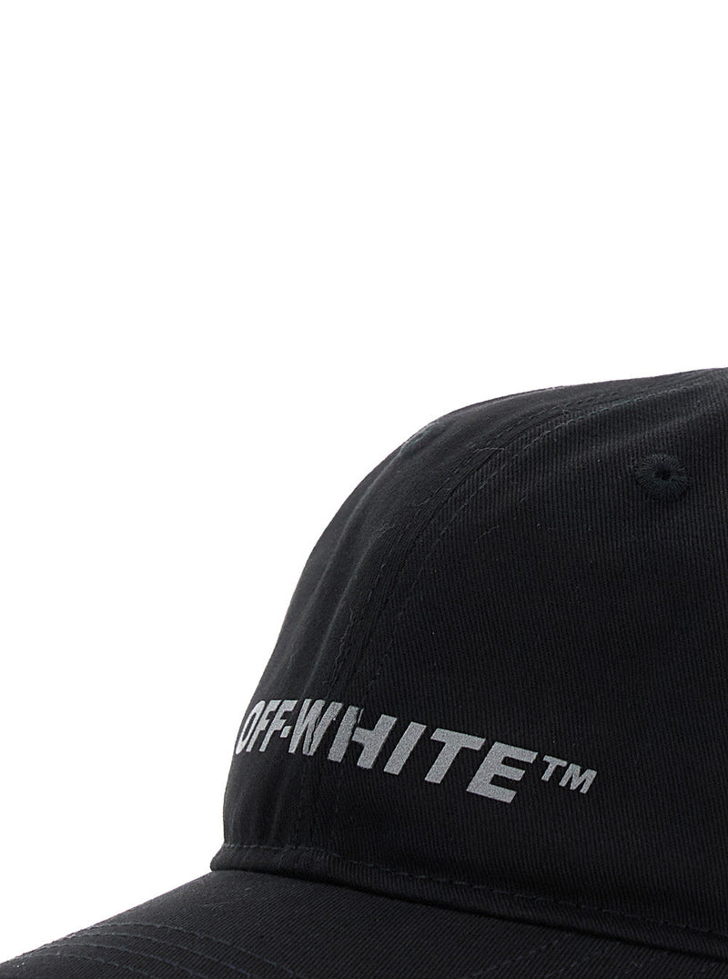 Off-White Oblb002f25fab002 Baseball Cap — Black Fabric Caps