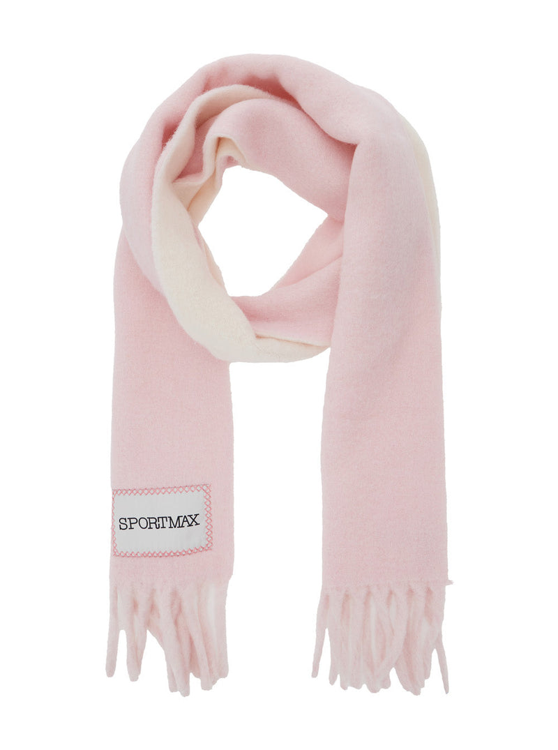 Sportmax Alpaca Wool Blend Scarf — Pink Scarfs