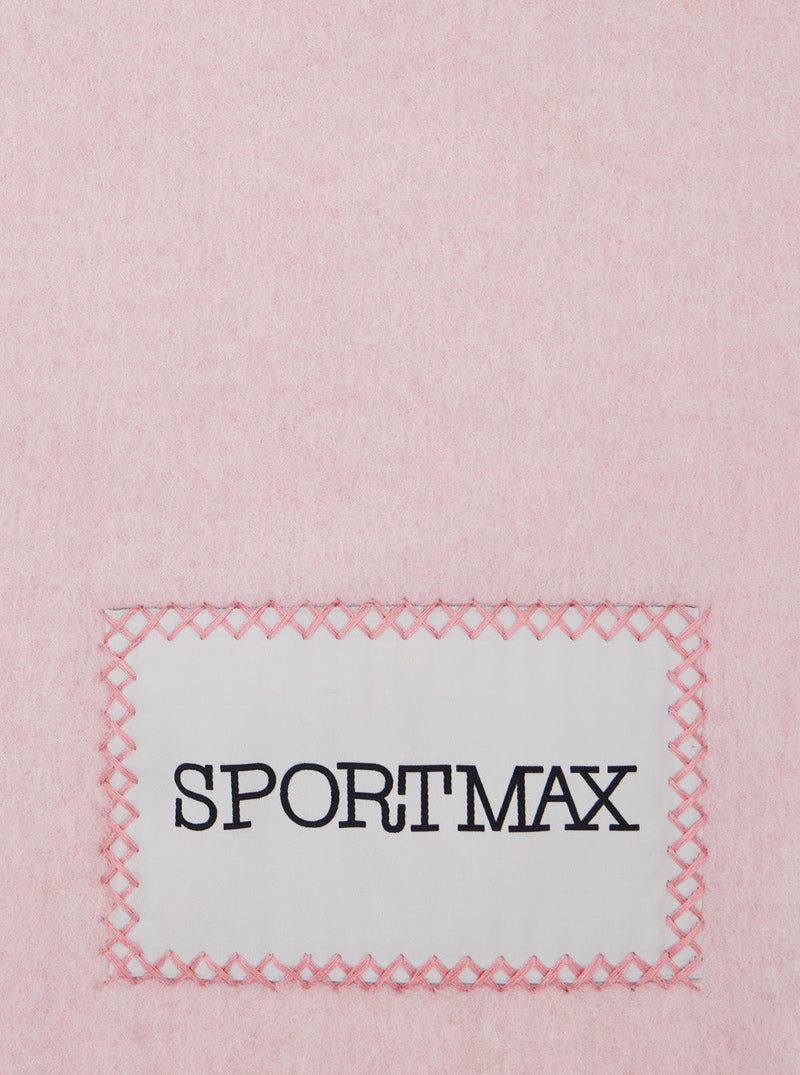 Sportmax Alpaca Wool Blend Scarf — Pink Scarfs