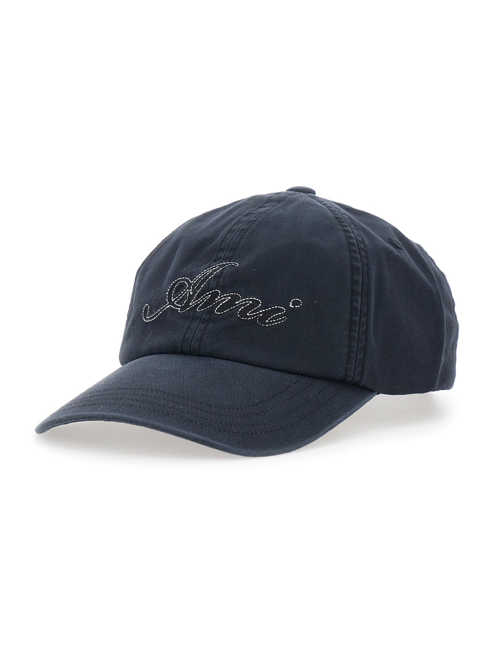 Ami Paris Ucp289 Tech Fabric Baseball Cap — Black Caps
