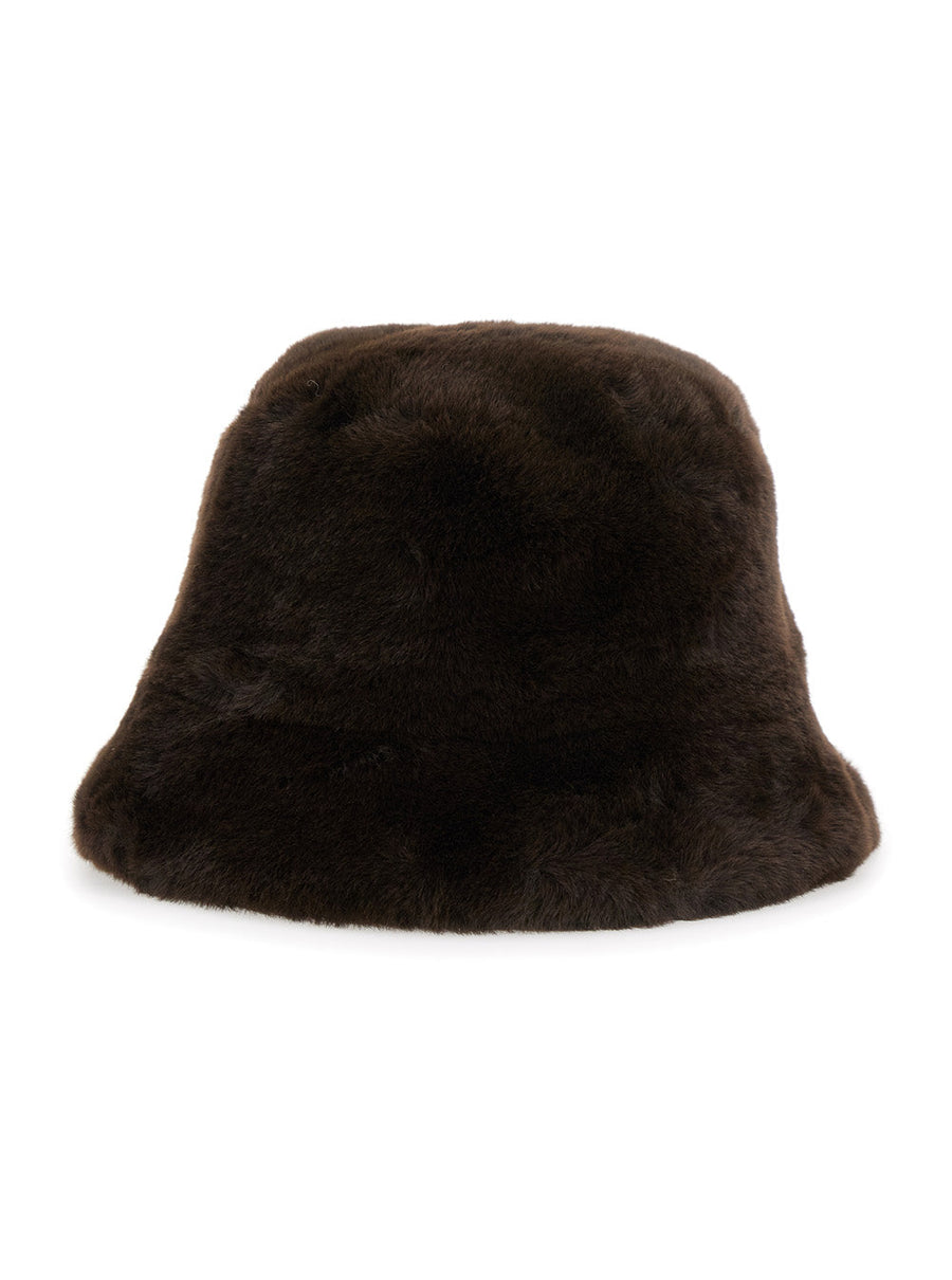 Apparis F4ha052 Bucket Hat — Brown Polyester