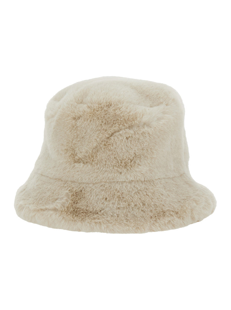 Apparis F4ha052 Ecoleather Bucket Hat — White Polyester