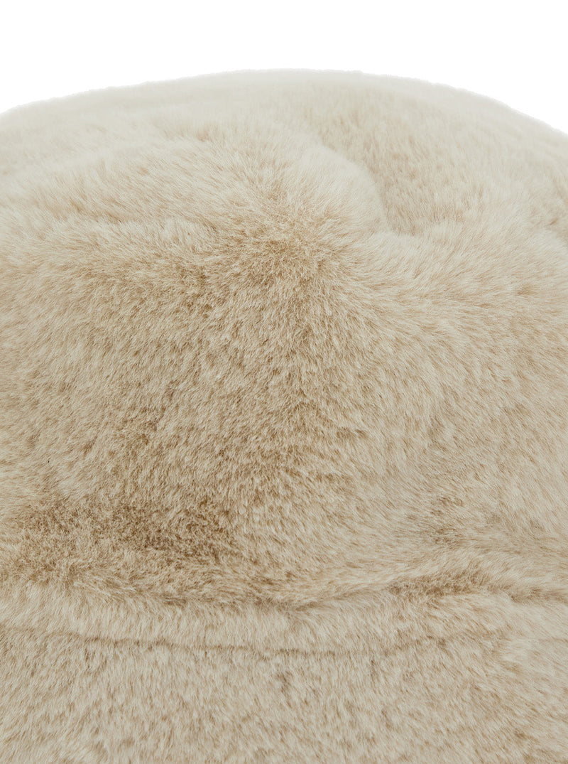 Apparis F4ha052 Ecoleather Bucket Hat — White Polyester