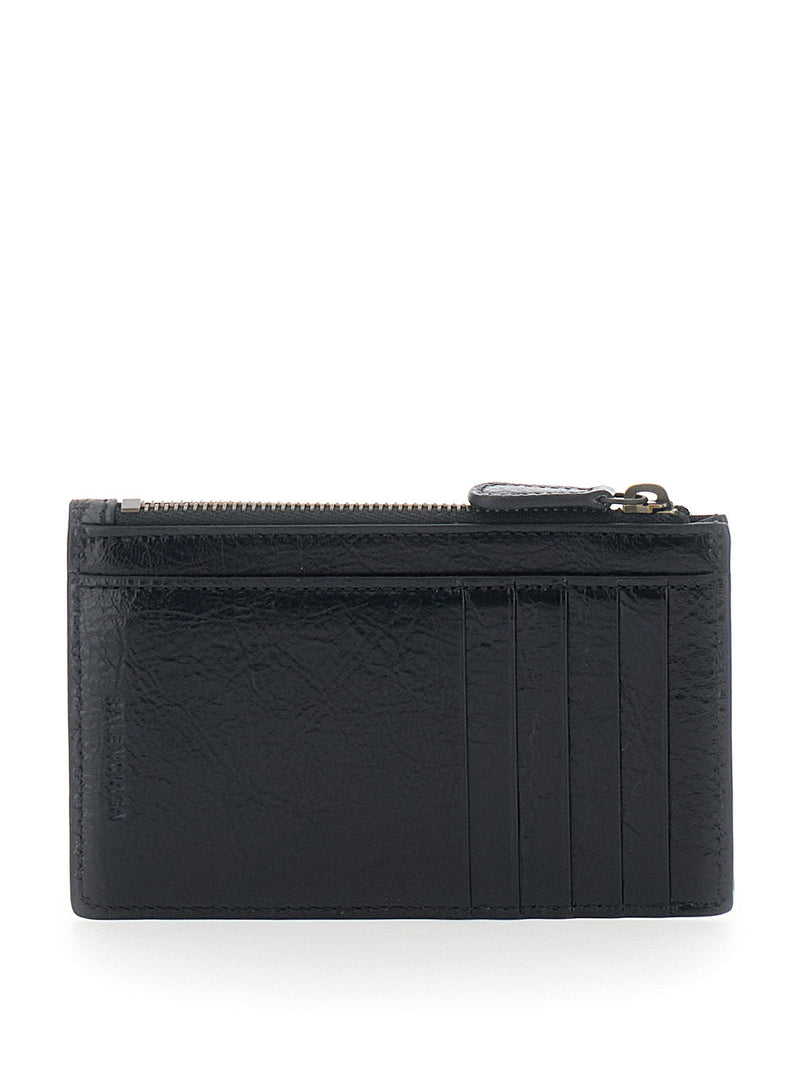 Balenciaga Le City Long Card Case — Black Leather Cases