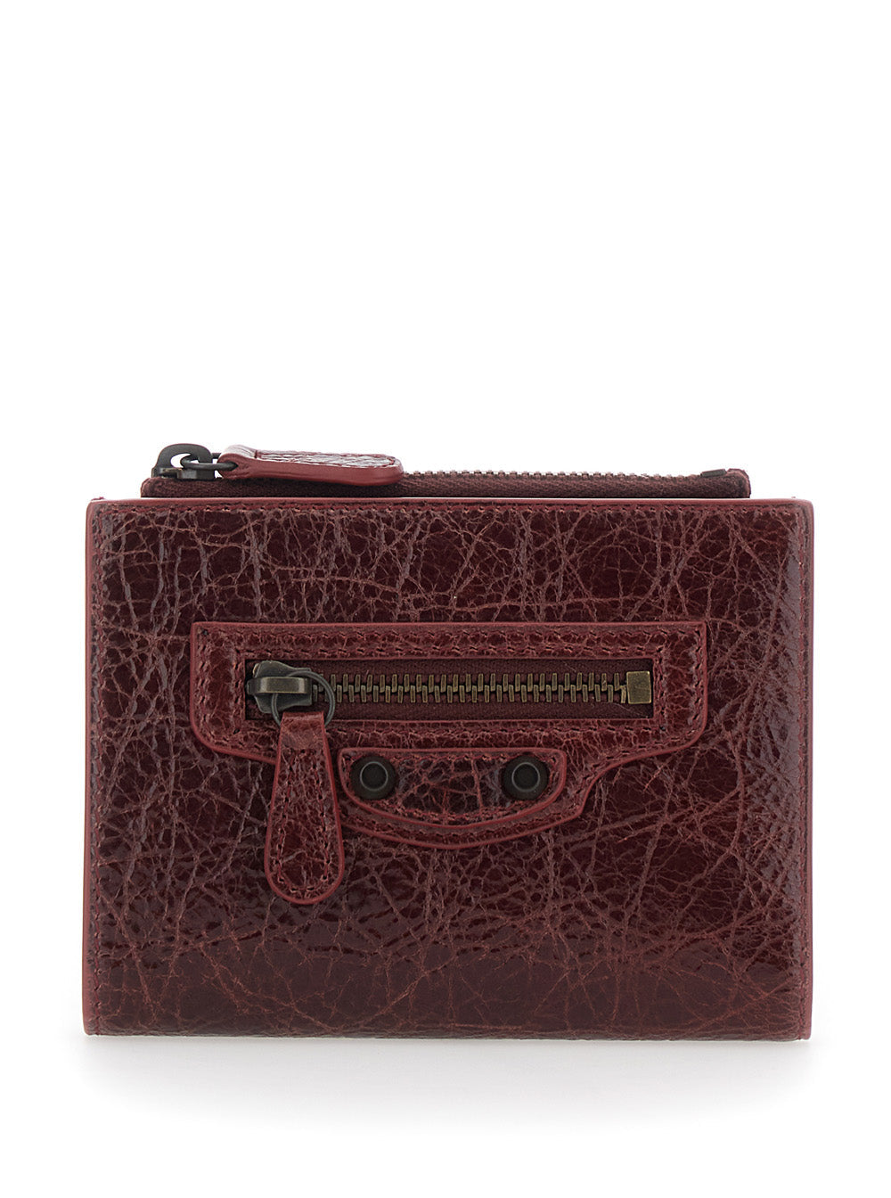 Balenciaga Le City Card Case — Bordeaux Leather Cases