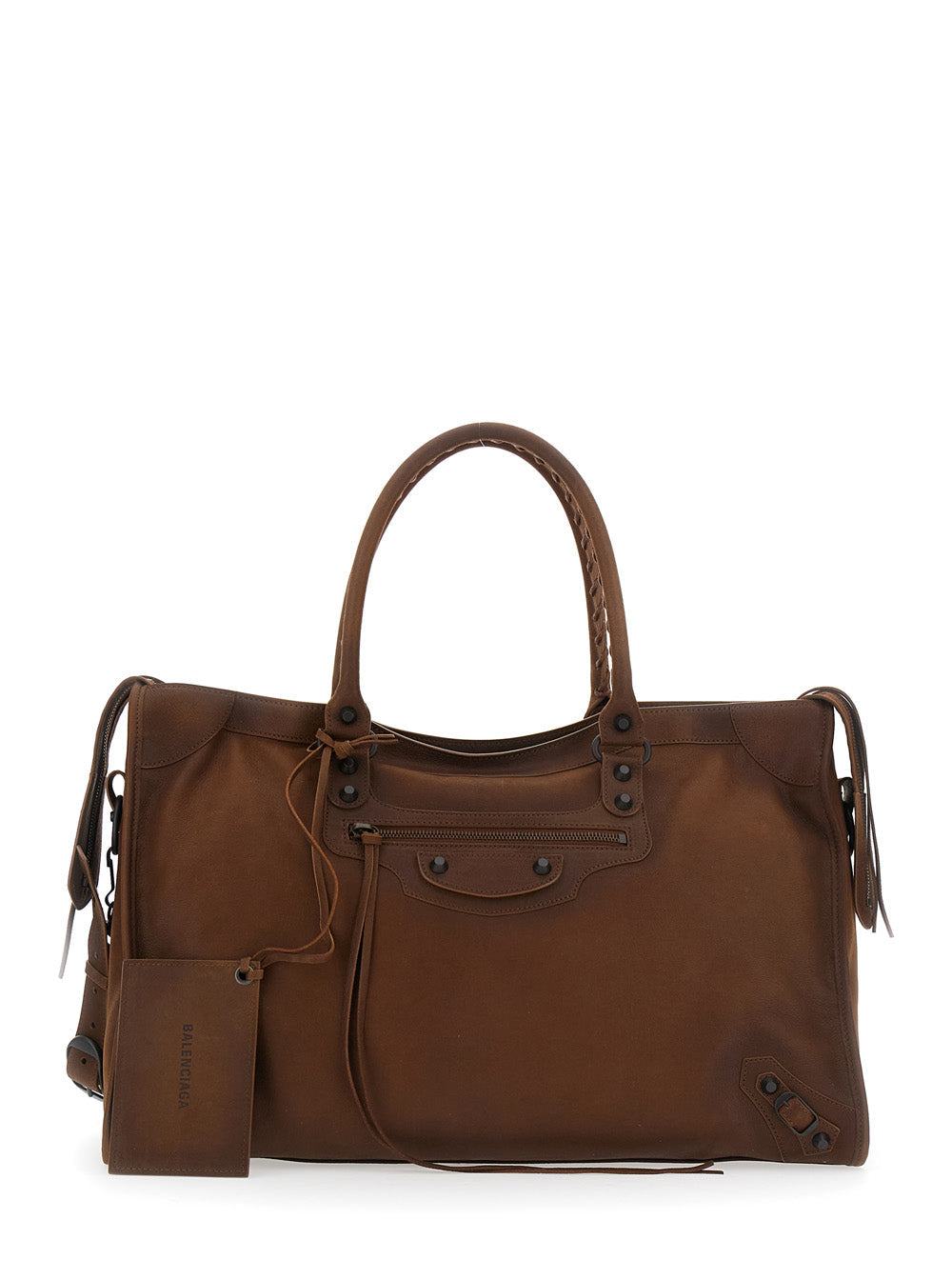 Balenciaga Le City Shoulder Bag — Brown Leather