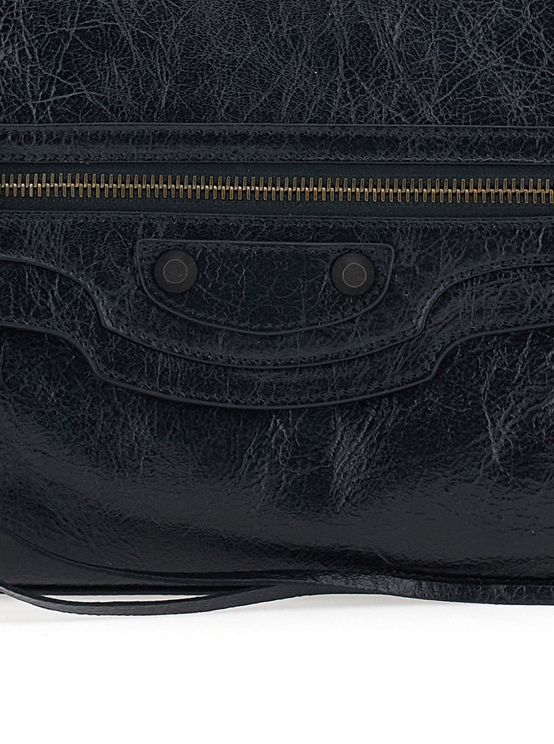 Balenciaga Le City Clutch — Black Leather