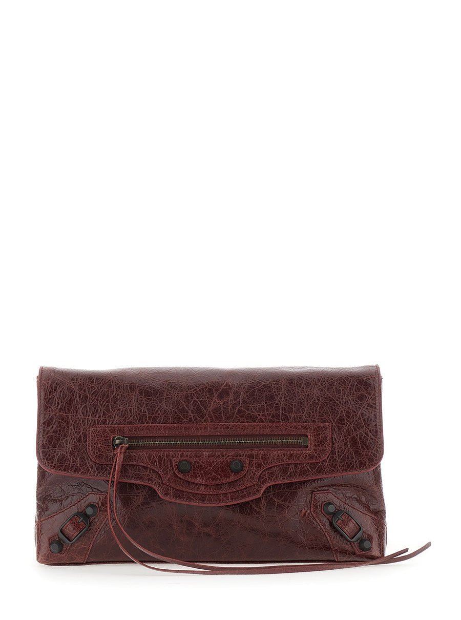 Balenciaga Le City Clutch — Red Leather