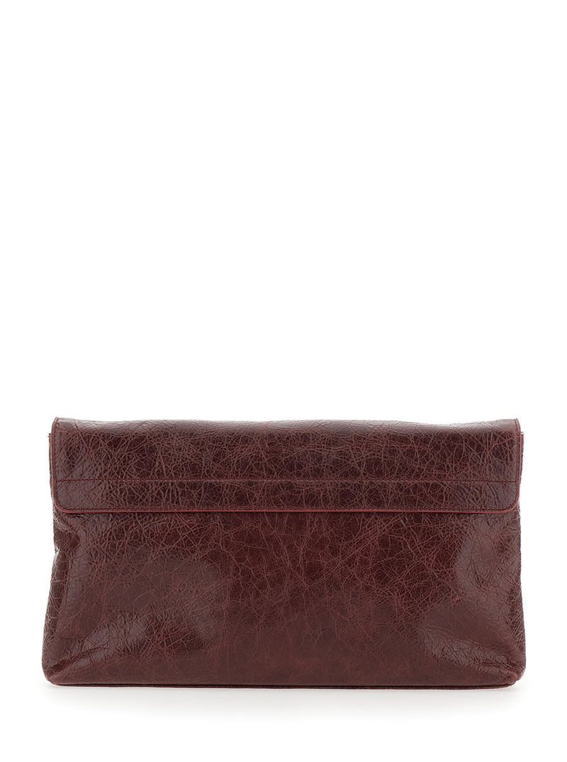 Balenciaga Le City Clutch — Red Leather