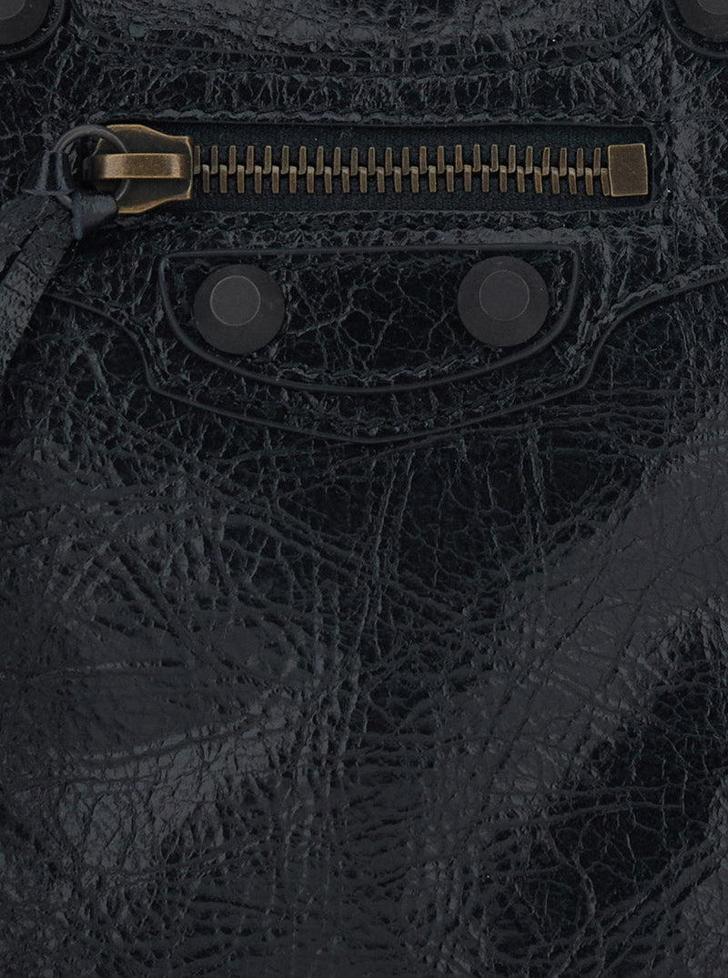 Balenciaga Leather Shoulder Bag — Black