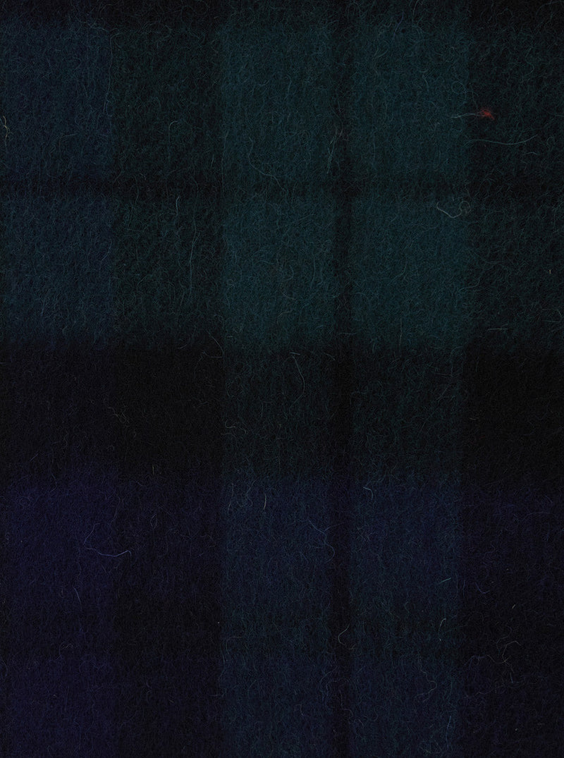 Barbour Lambswool And Cashmere Scarf — Navy Wool Scarfs
