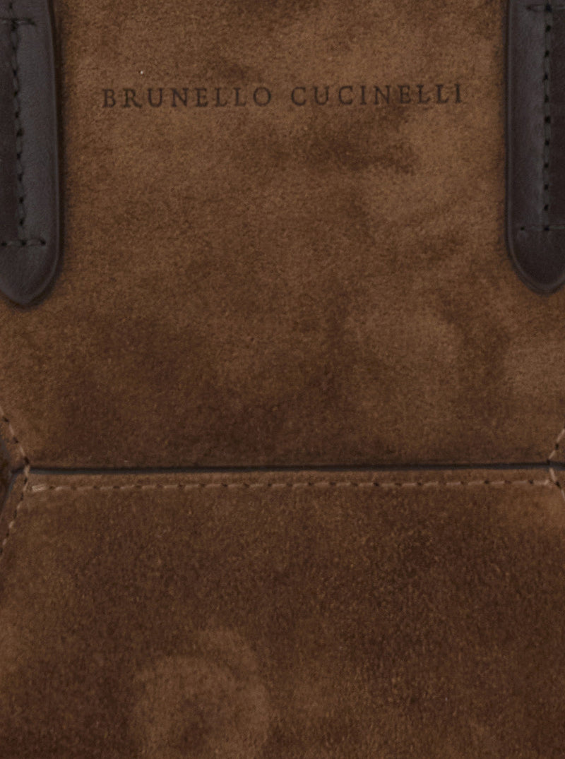 Brunello Cucinelli Mini Bag — Brown Leather