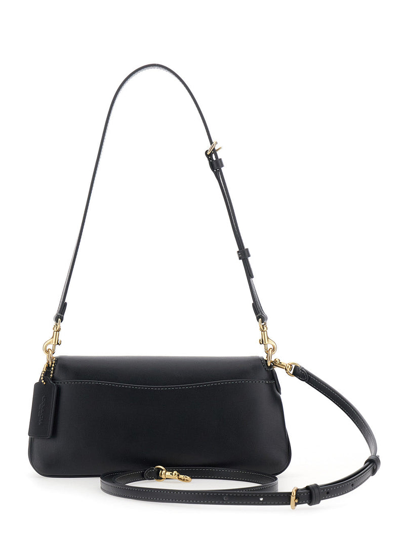 Coach Jet Shoulder Bag — Black Cow Leather