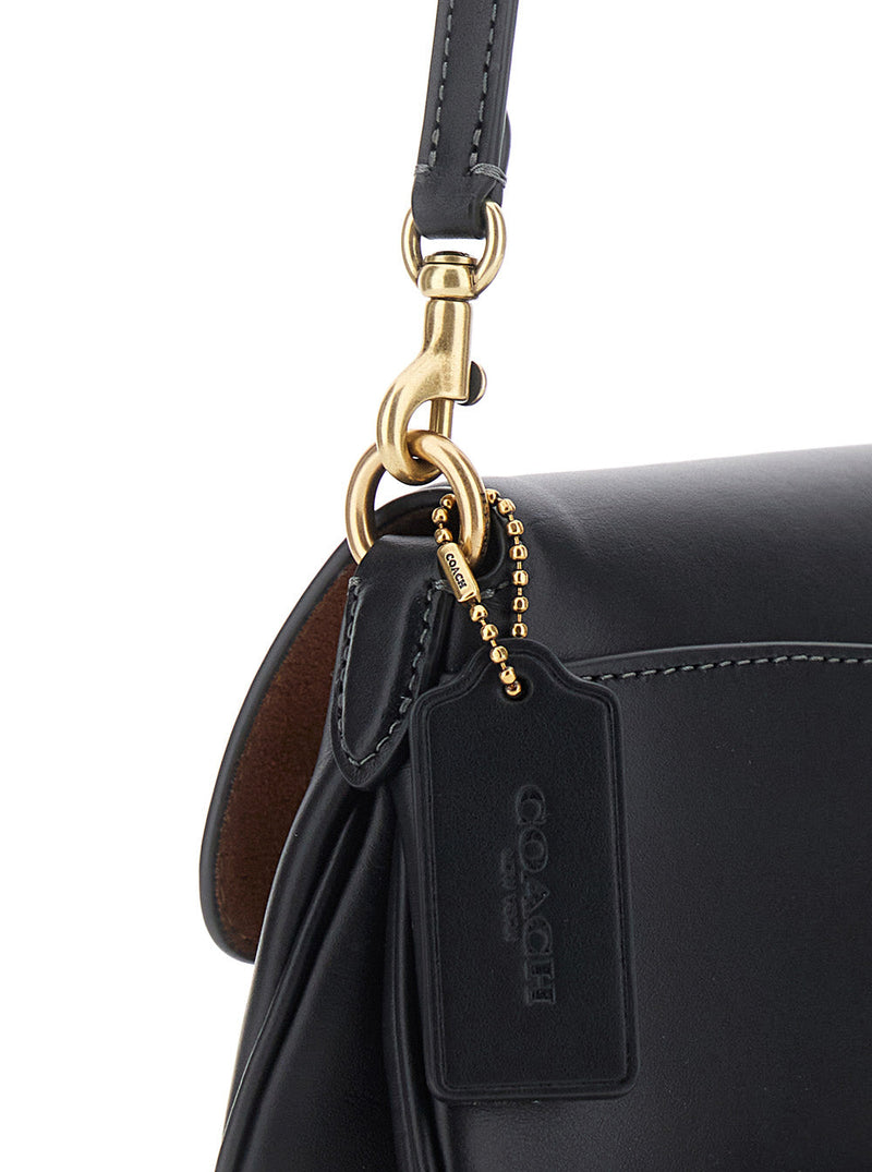 Coach Jet Shoulder Bag — Black Cow Leather