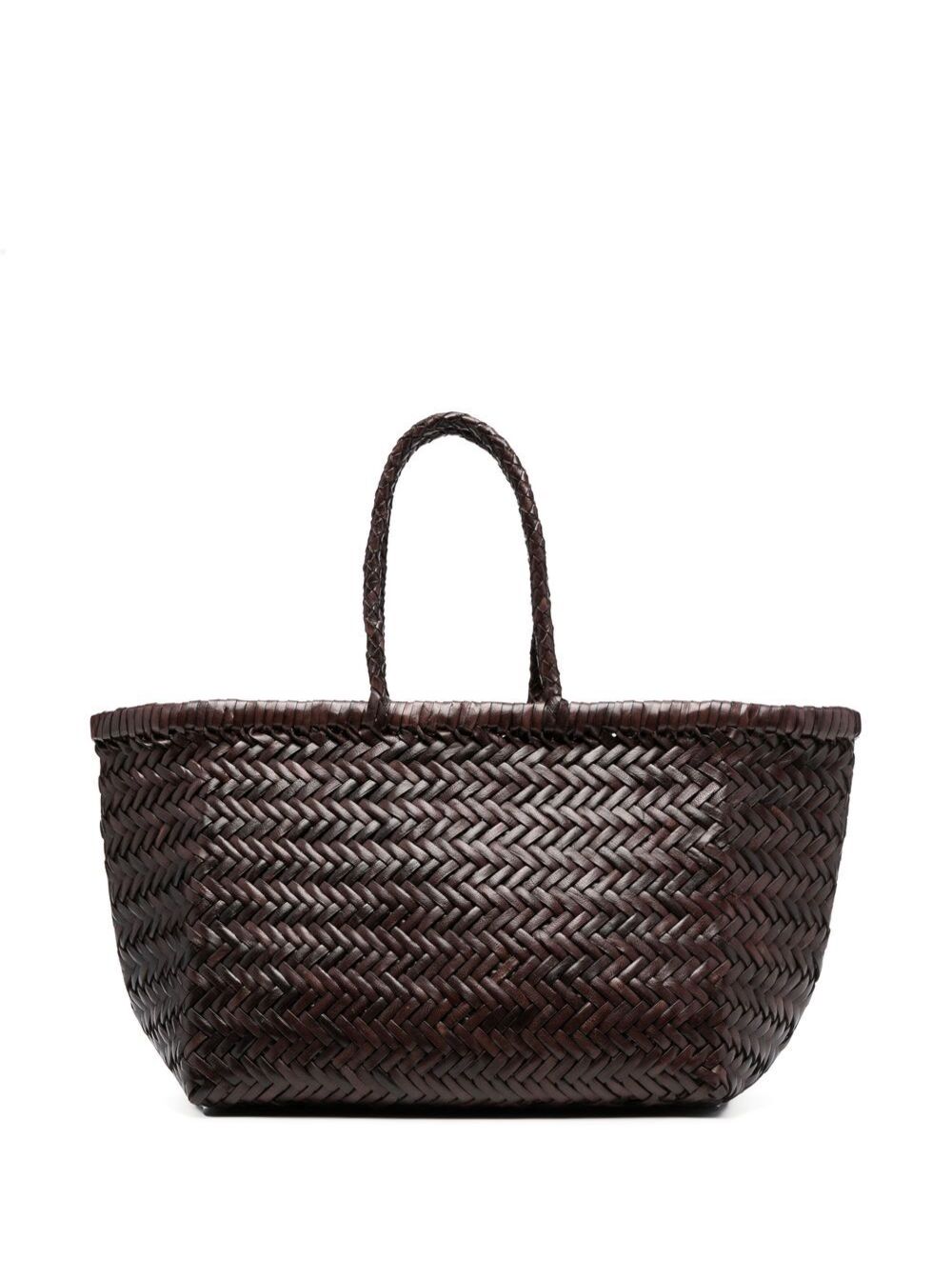 Dragon Diffusion Bamboo Triple Jump Tote Bag — Brown Leather
