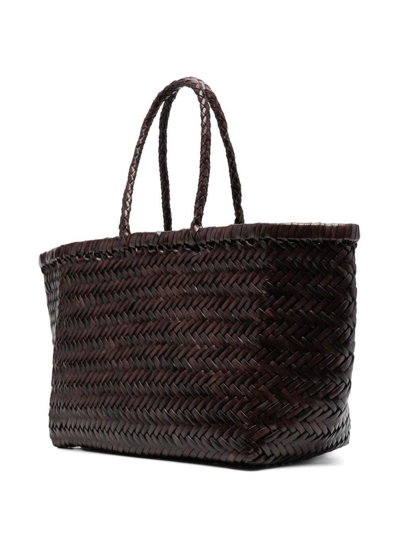 Dragon Diffusion Bamboo Triple Jump Tote Bag — Brown Leather