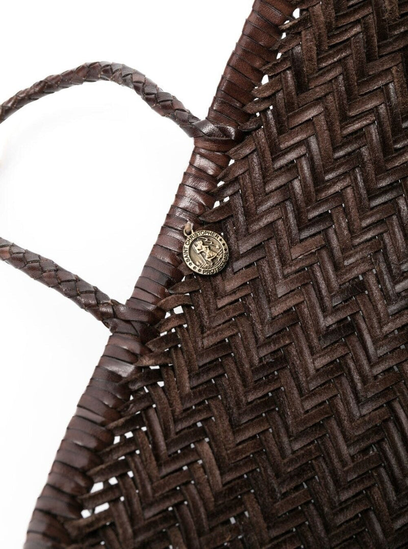 Dragon Diffusion Bamboo Triple Jump Tote Bag — Brown Leather