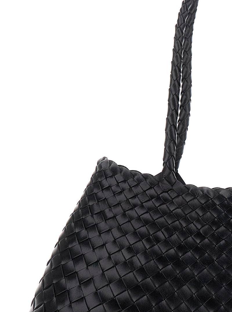 Dragon Diffusion Santa Croce Shoulder Bag — Black Leather