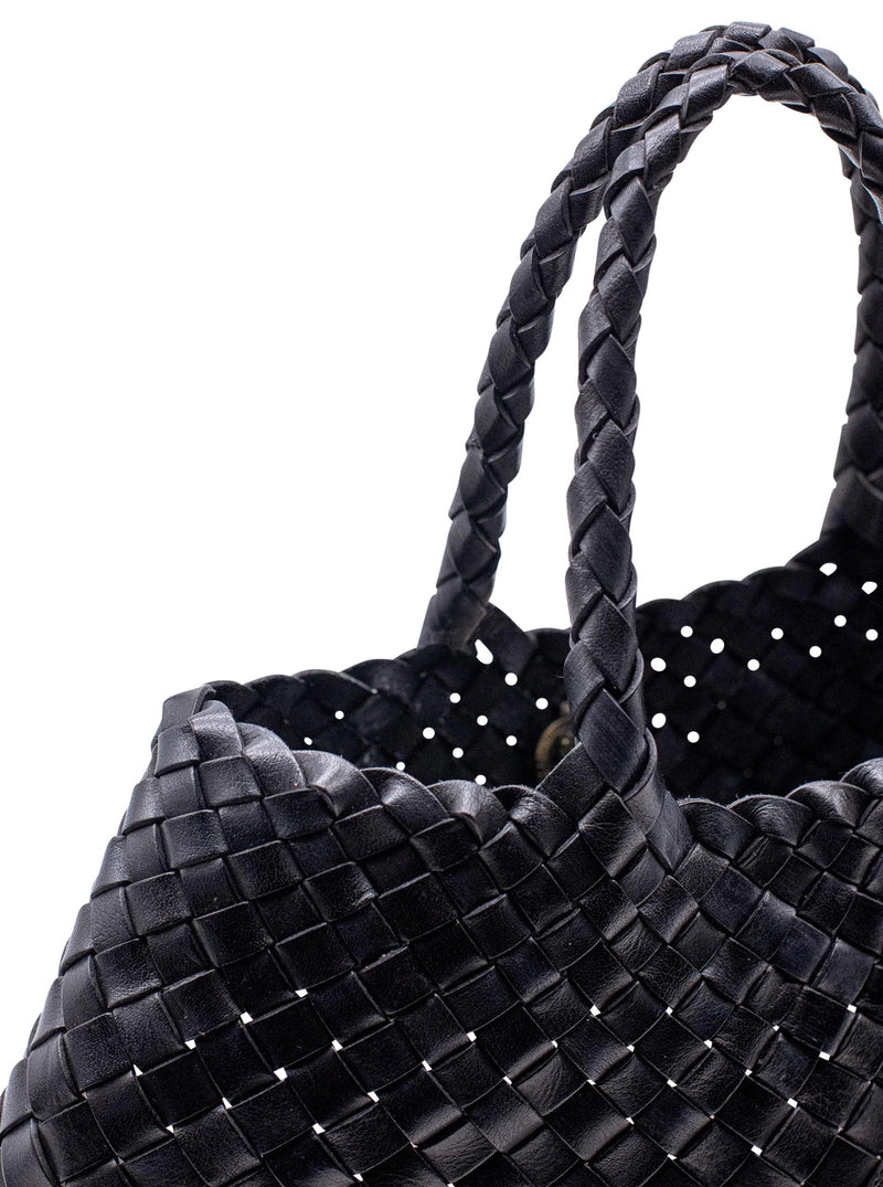 Dragon Diffusion Santa Croce Shoulder Bag — Black Leather