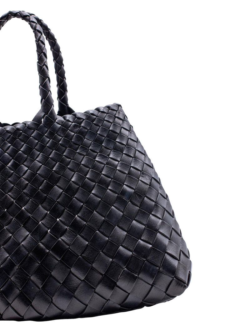 Dragon Diffusion Santa Croce Shoulder Bag — Black Leather