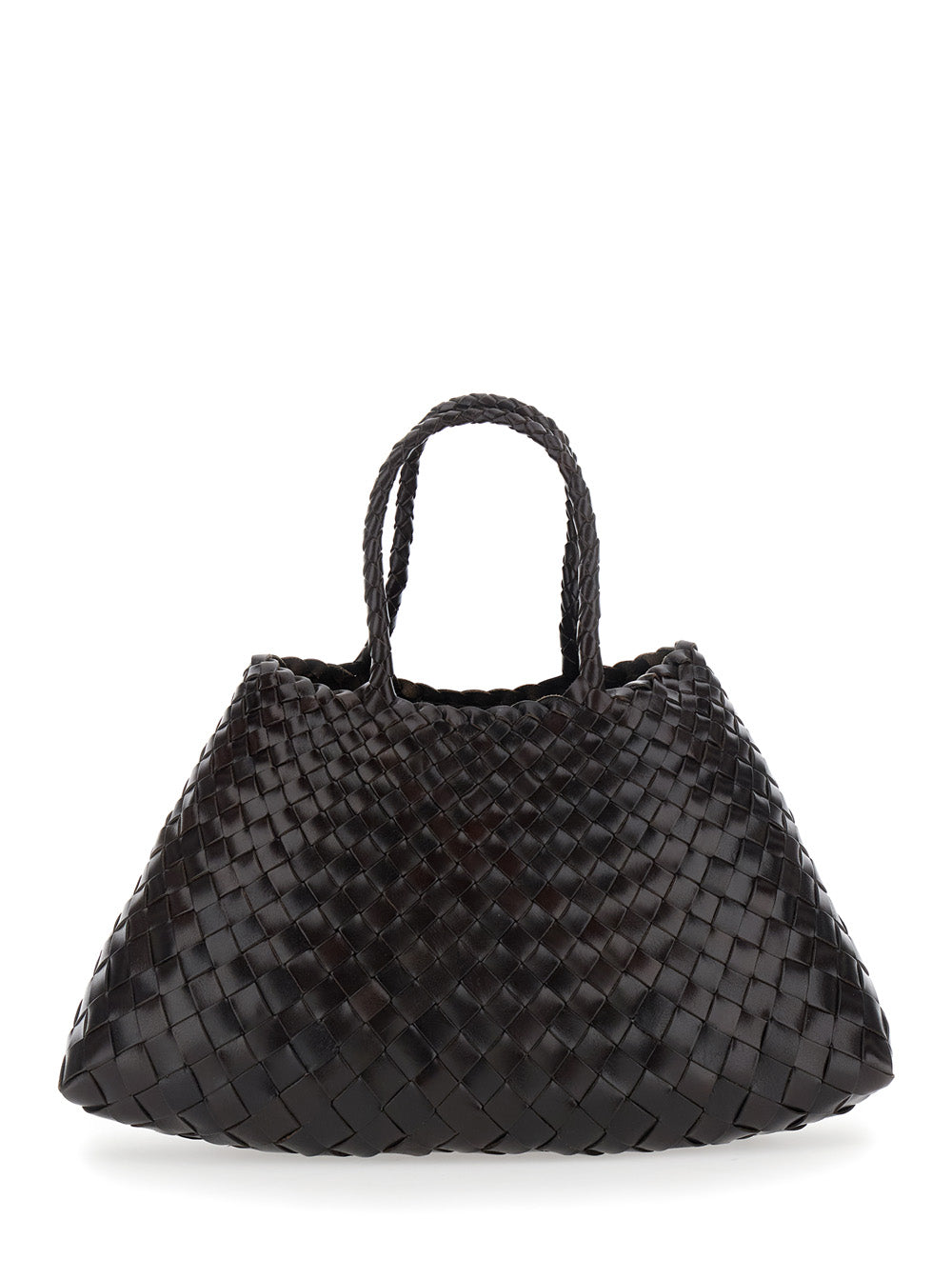 Dragon Diffusion Santa Croce Shoulder Bag — Brown Leather