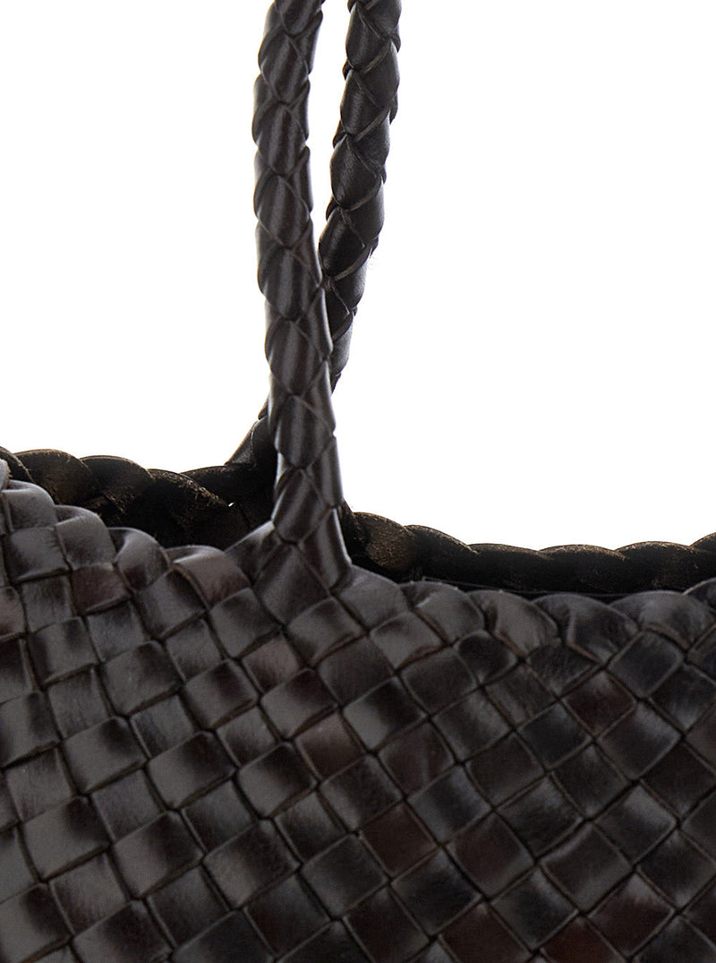 Dragon Diffusion Santa Croce Shoulder Bag — Brown Leather