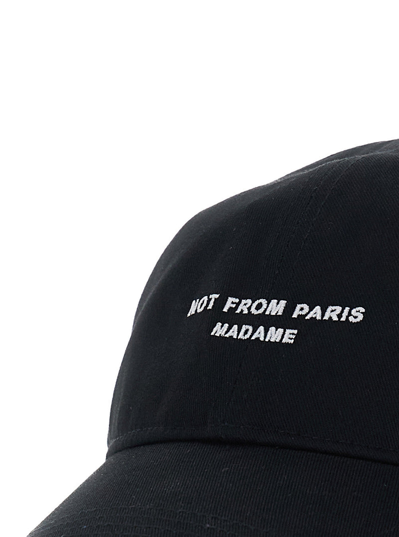 Drôle De Monsieur Lcp207co138 Baseball Cap — Black Cotton Caps