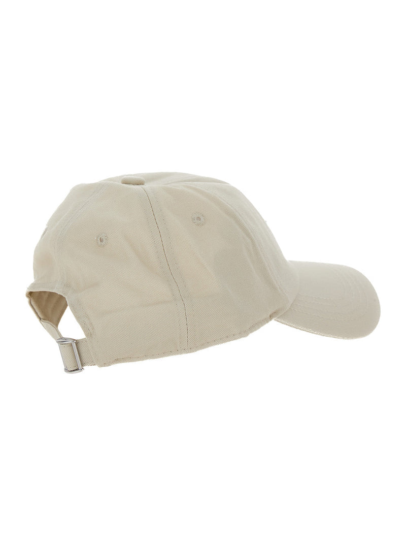 Drôle De Monsieur Permcp151co138 Baseball Cap — Beige Cotton Caps