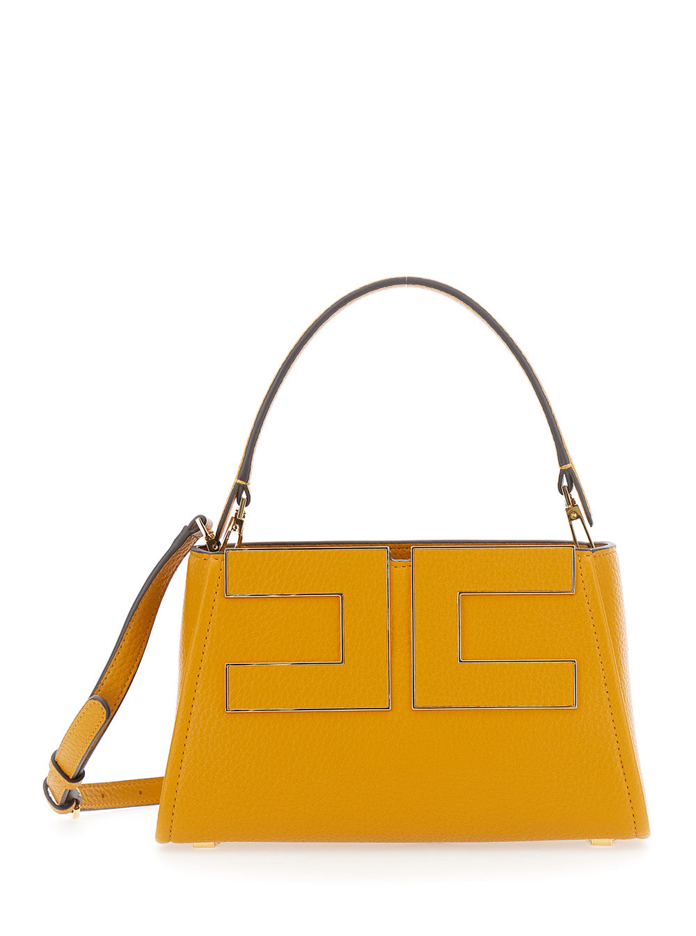Elisabetta Franchi Shoulder Bag — Yellow Ecoleather