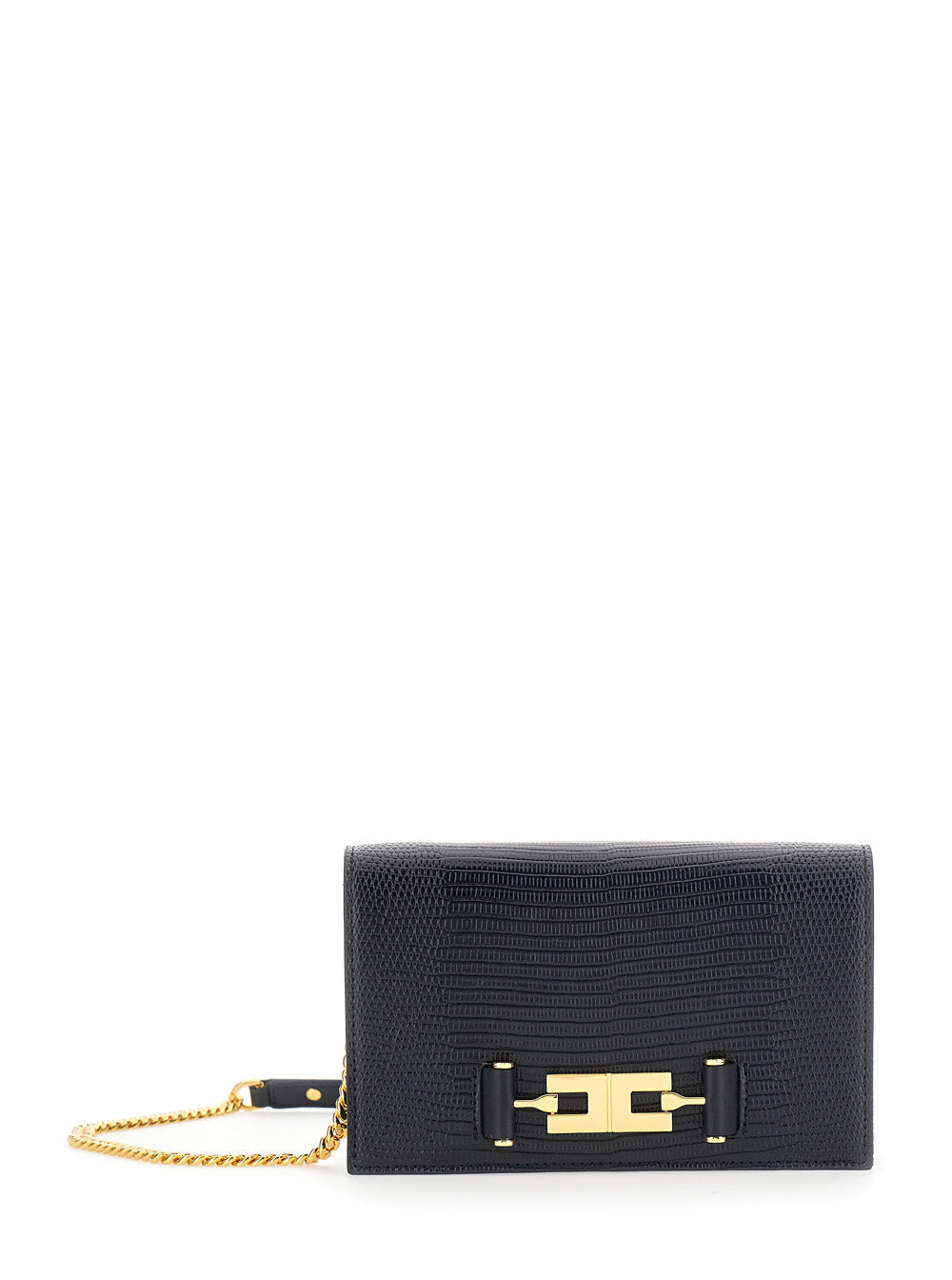 Elisabetta Franchi Crossbody Bag — Black Ecoleather