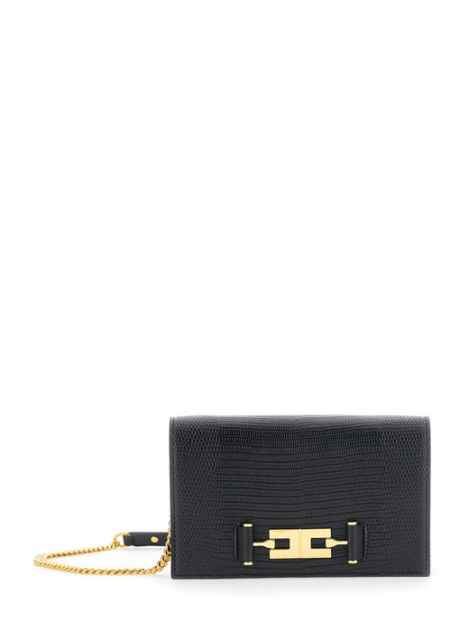 Elisabetta Franchi Crossbody Bag — Black Ecoleather