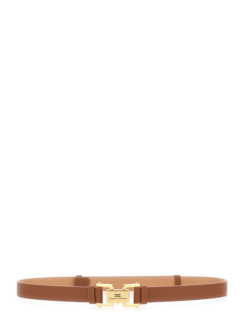 Elisabetta Franchi Eco-Leather Belt — Brown Eco Leather