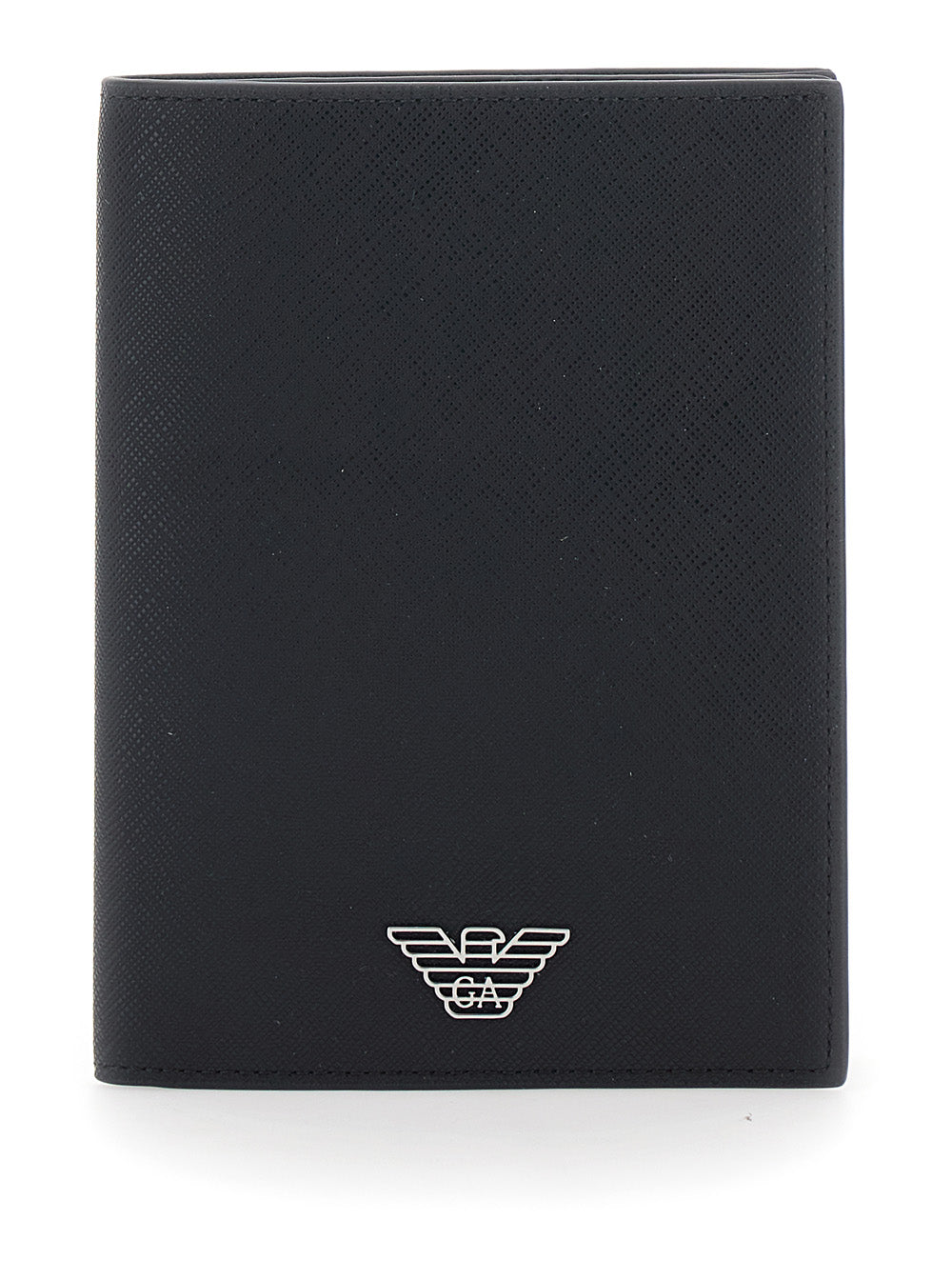 Emporio Armani Tech Fabric Polyurethane Card Case — Black Cases