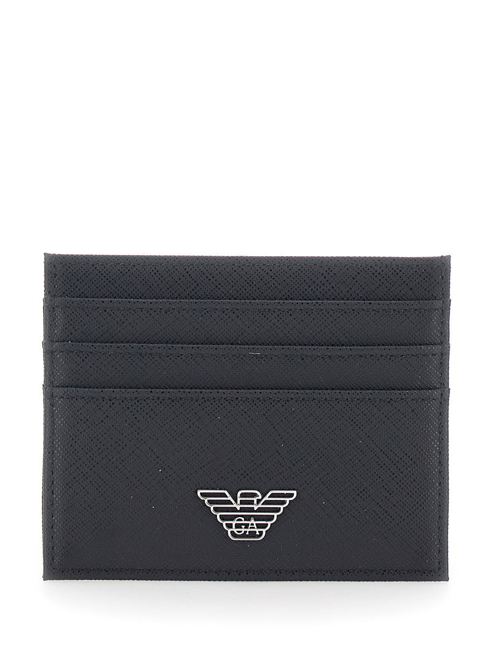 Emporio Armani Tech Fabric Card Case — Black Polyamide Cases