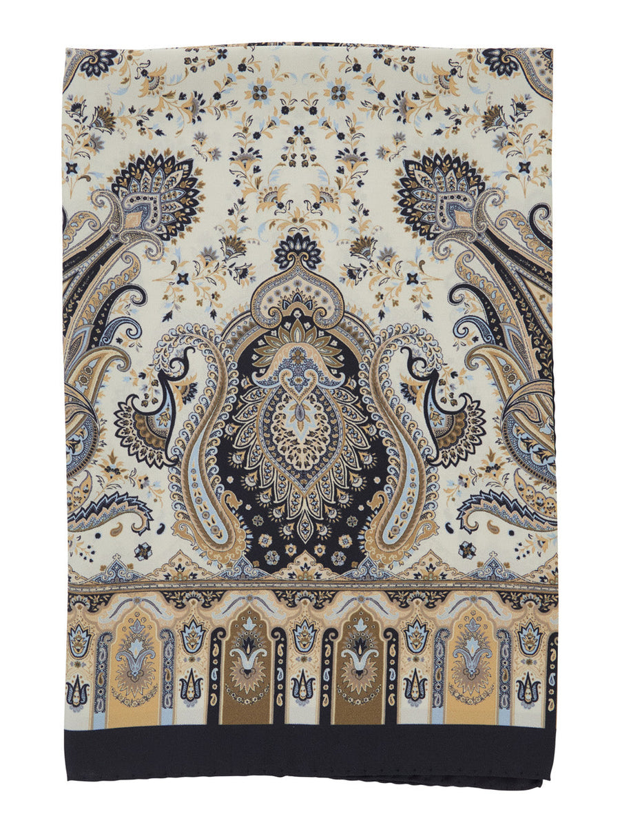 Etro Paisley Silk Scarf — Multicolor Scarfs