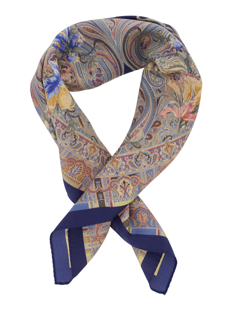Etro Paisley Silk Scarf — Multicolor Scarfs