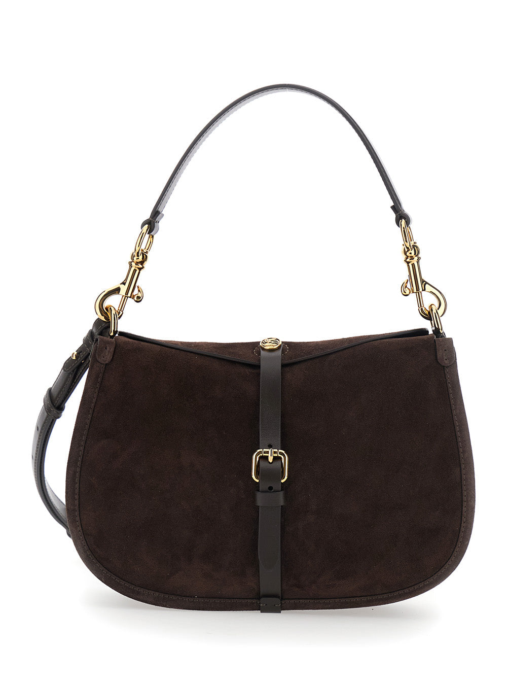Etro Pony Shoulder Bag — Brown Calf Leather