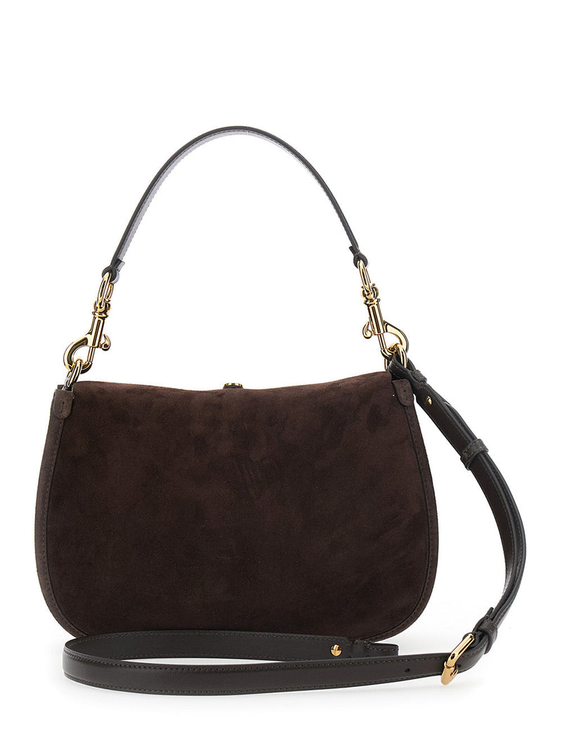 Etro Pony Shoulder Bag — Brown Calf Leather