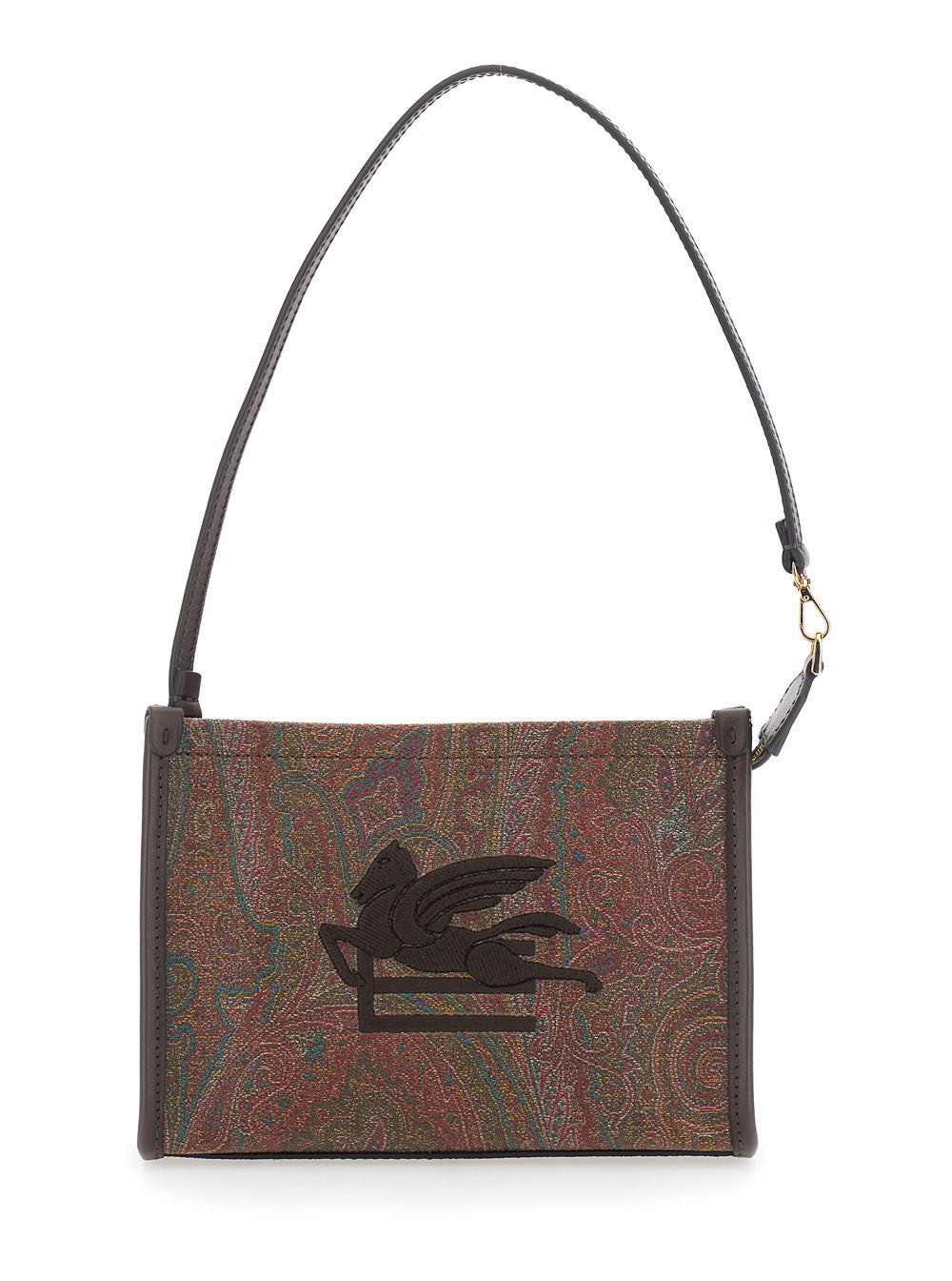 Etro Arnica Clutch — Brown Cotton Polyester