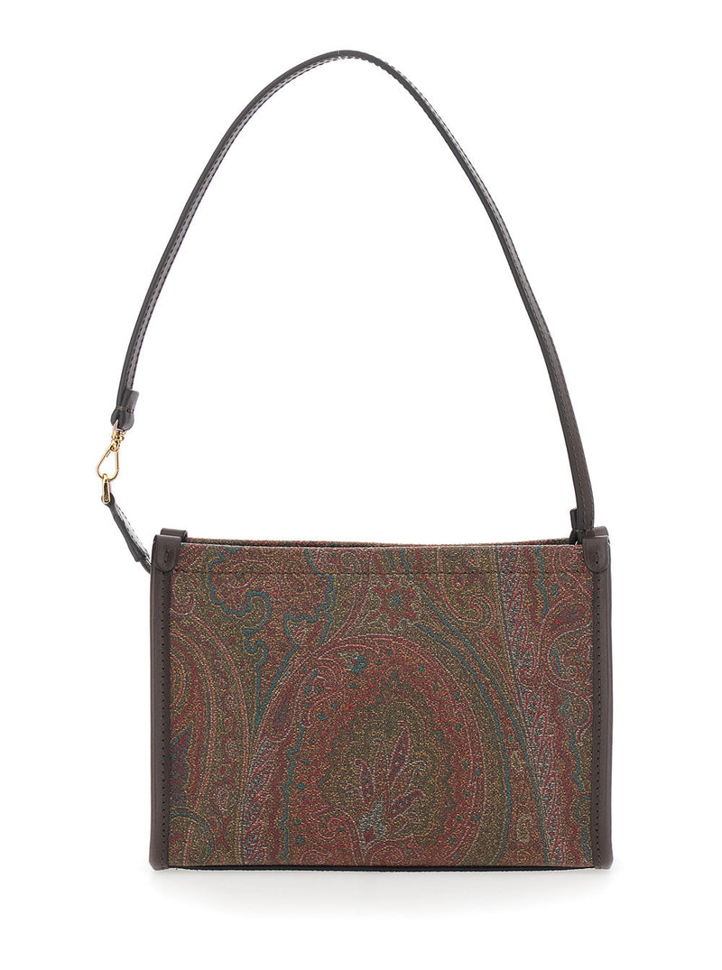 Etro Arnica Clutch — Brown Cotton Polyester