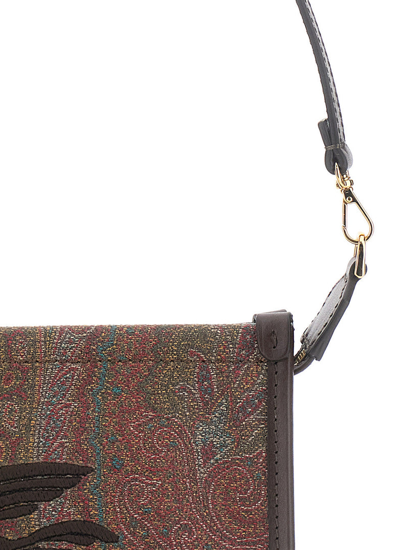 Etro Arnica Clutch — Brown Cotton Polyester