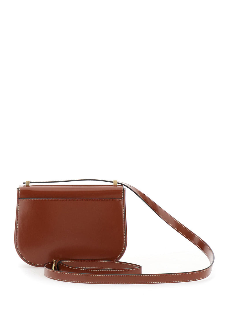 Ferragamo Crossbody Bag — Brown Calf Leather
