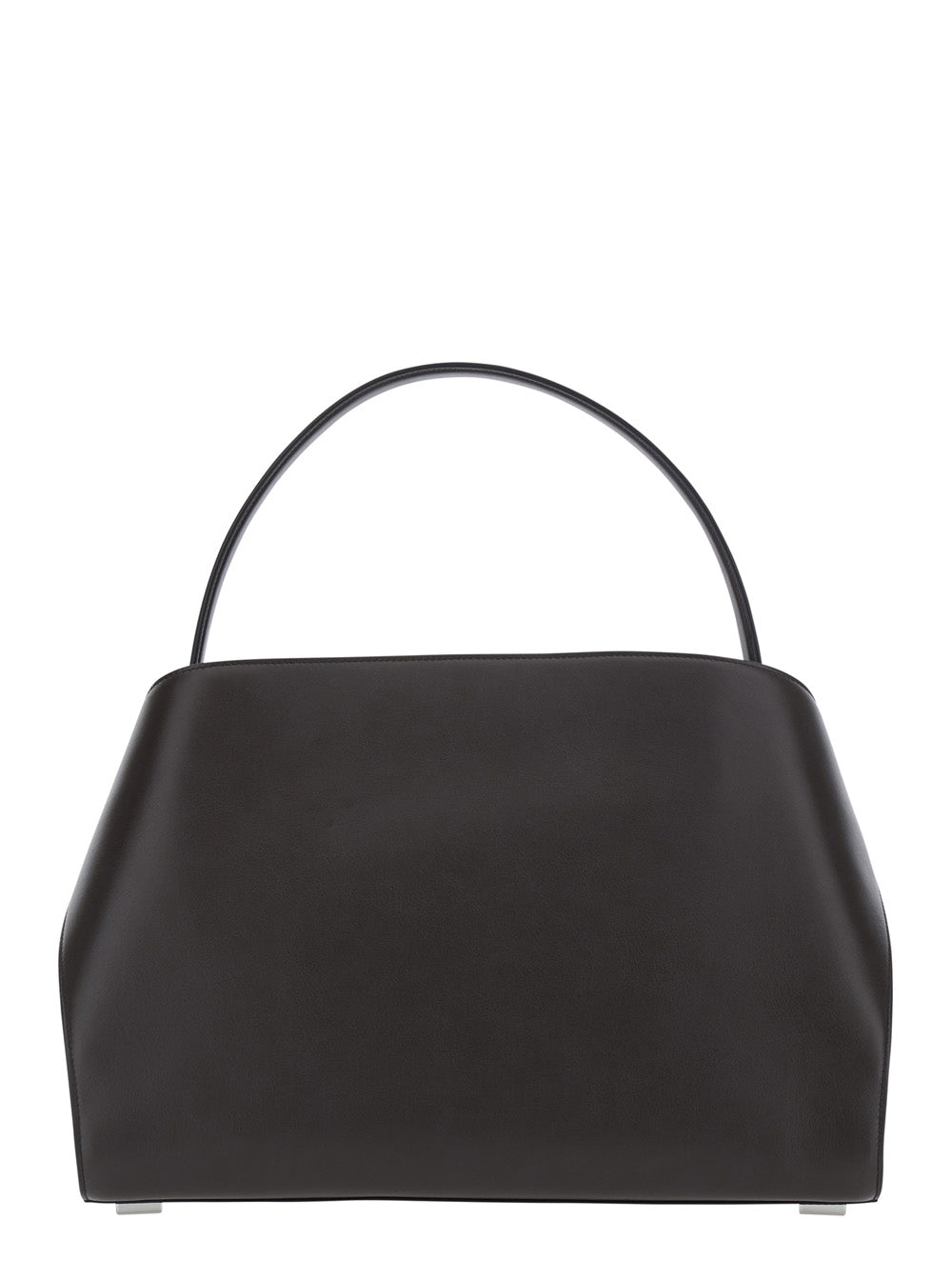 Ferragamo Hug Media Shoulder Bag — Brown Calf Leather