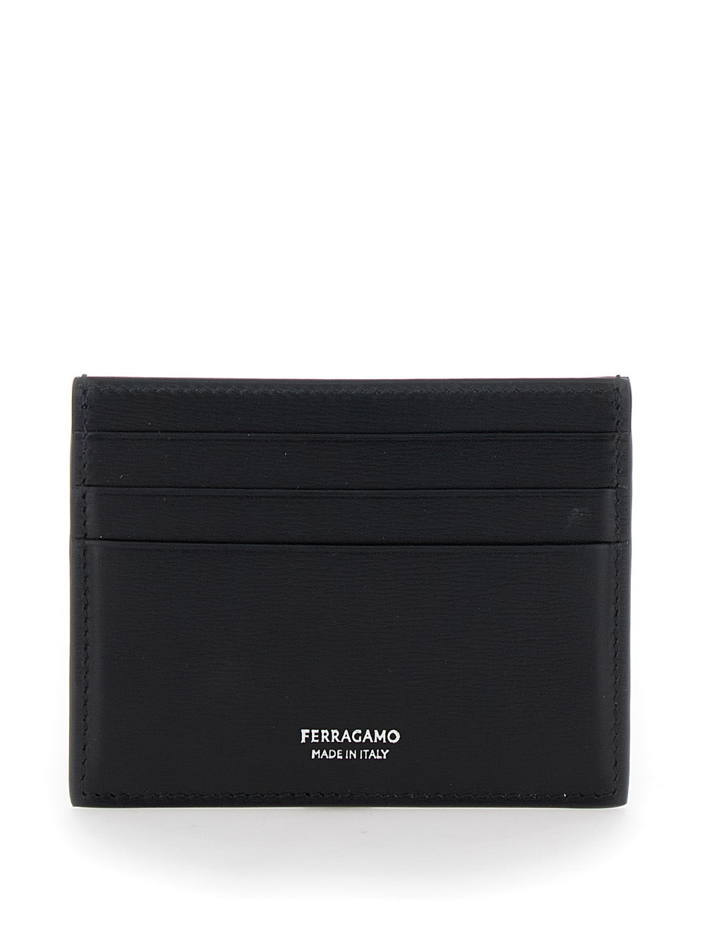 Ferragamo Card Case — Black Calfskin Cases
