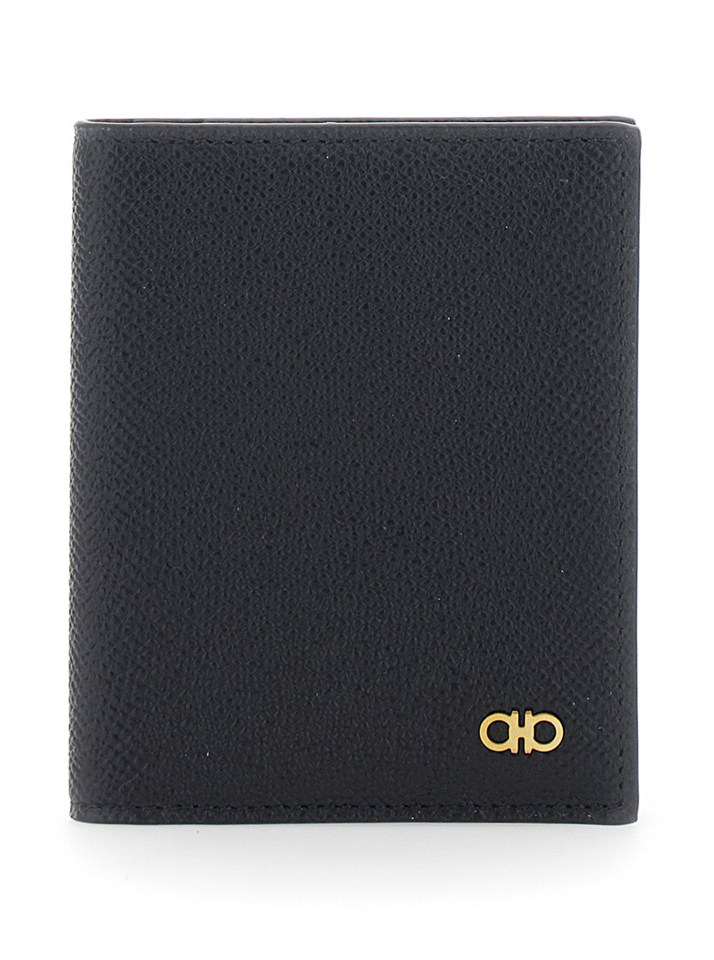 Ferragamo Card Case — Black Calf Leather Cases
