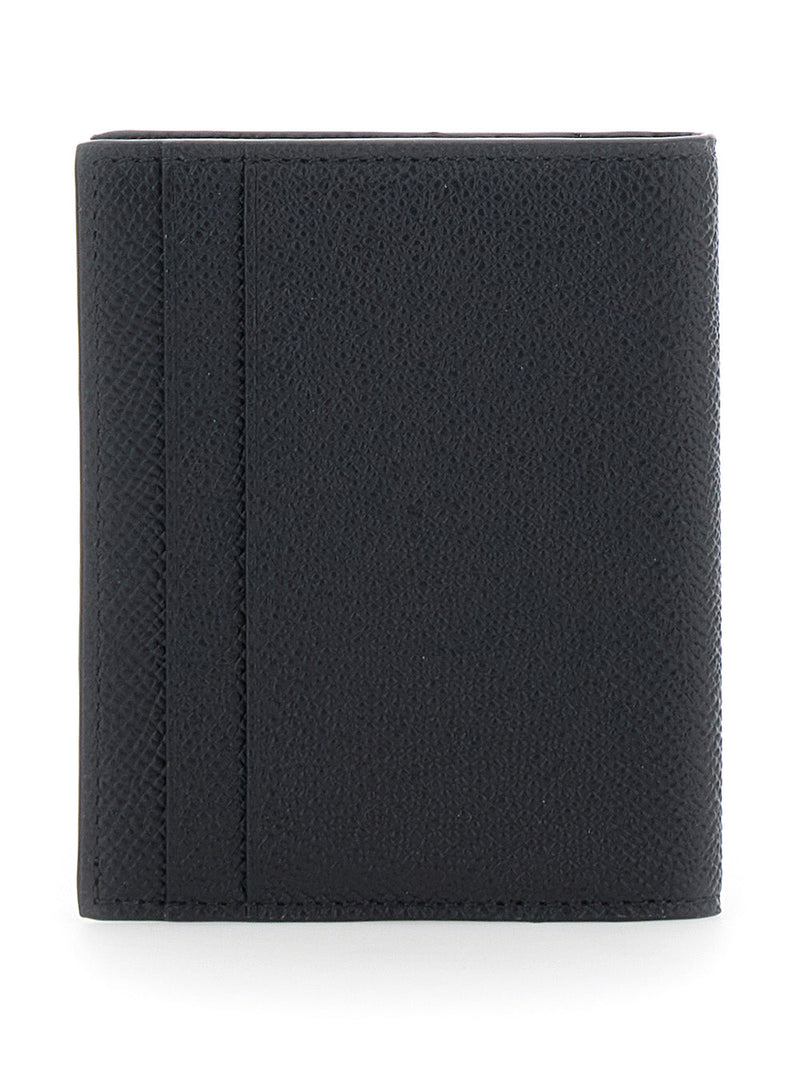 Ferragamo Card Case — Black Calf Leather Cases