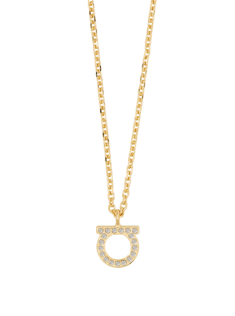 Ferragamo Gancini Necklace — Gold Brass Necklaces