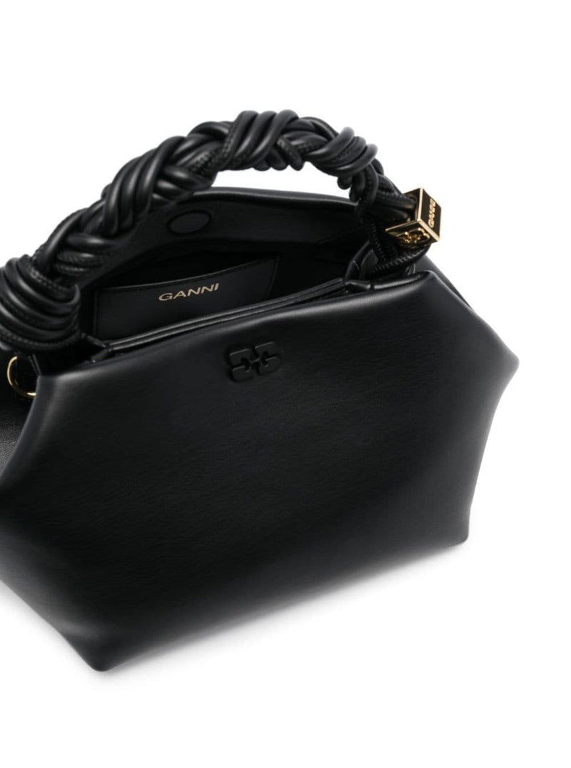 Ganni Bou Shoulder Bag — Black Leather