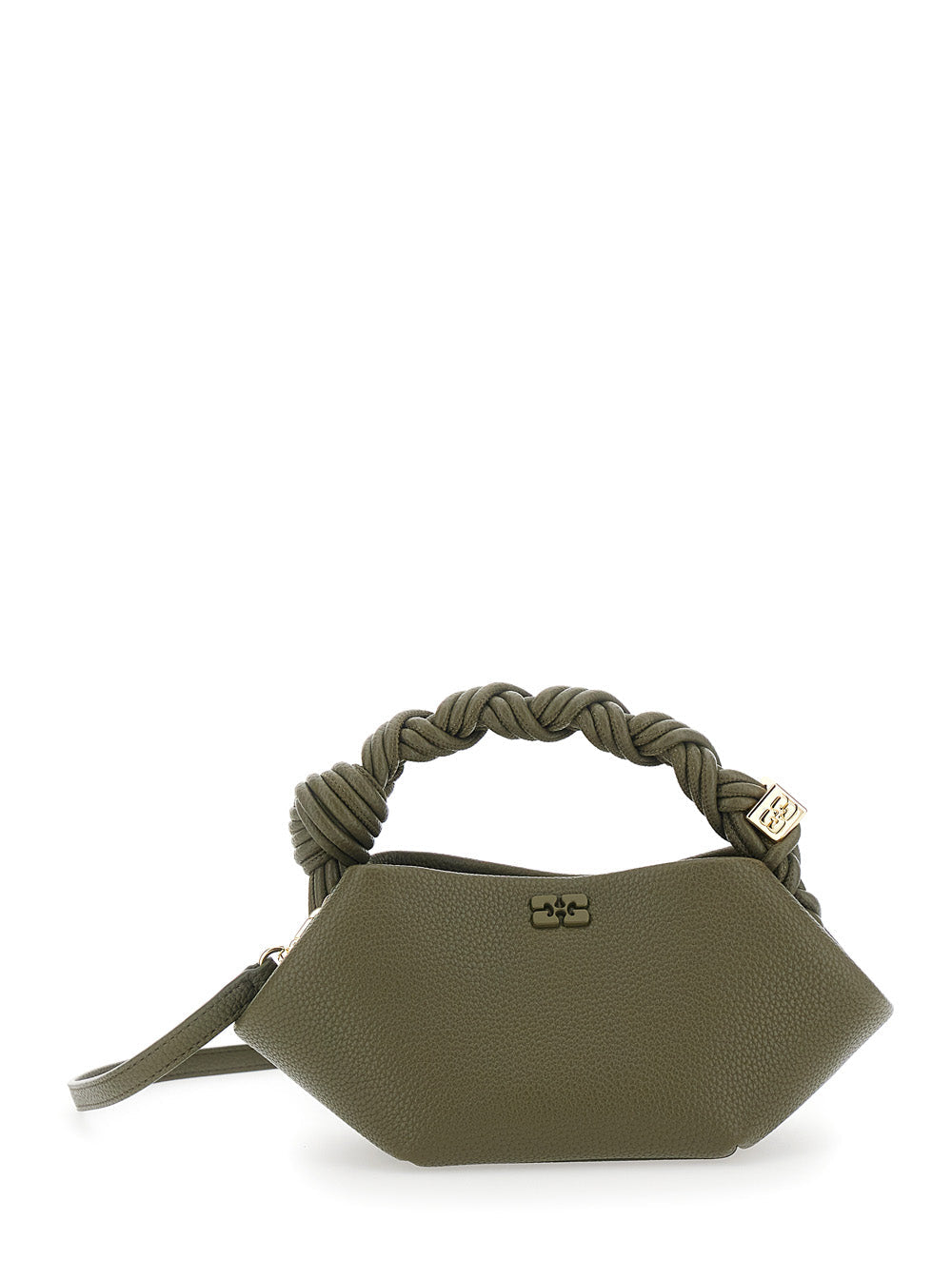 Ganni Bou Mini Bag — Green Polyurethane