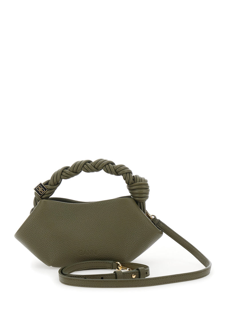 Ganni Bou Mini Bag — Green Polyurethane
